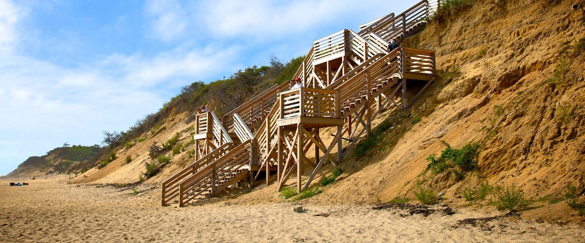 Orleans which includes a beach