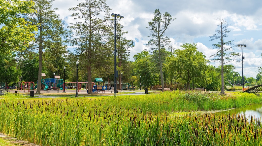 Elm Park which includes a playground and a park