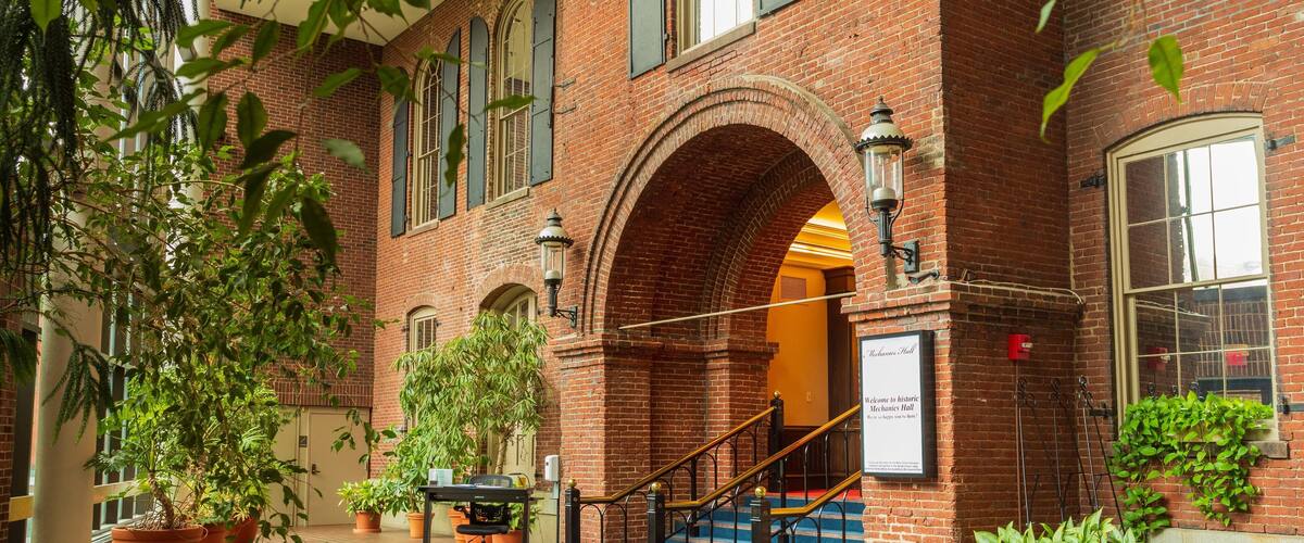 Mechanics Hall featuring heritage elements