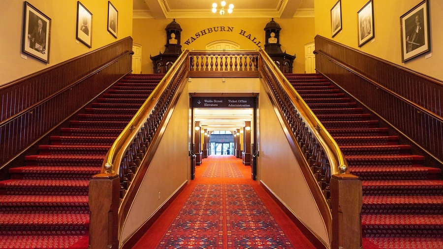 Mechanics Hall featuring interior views and heritage elements
