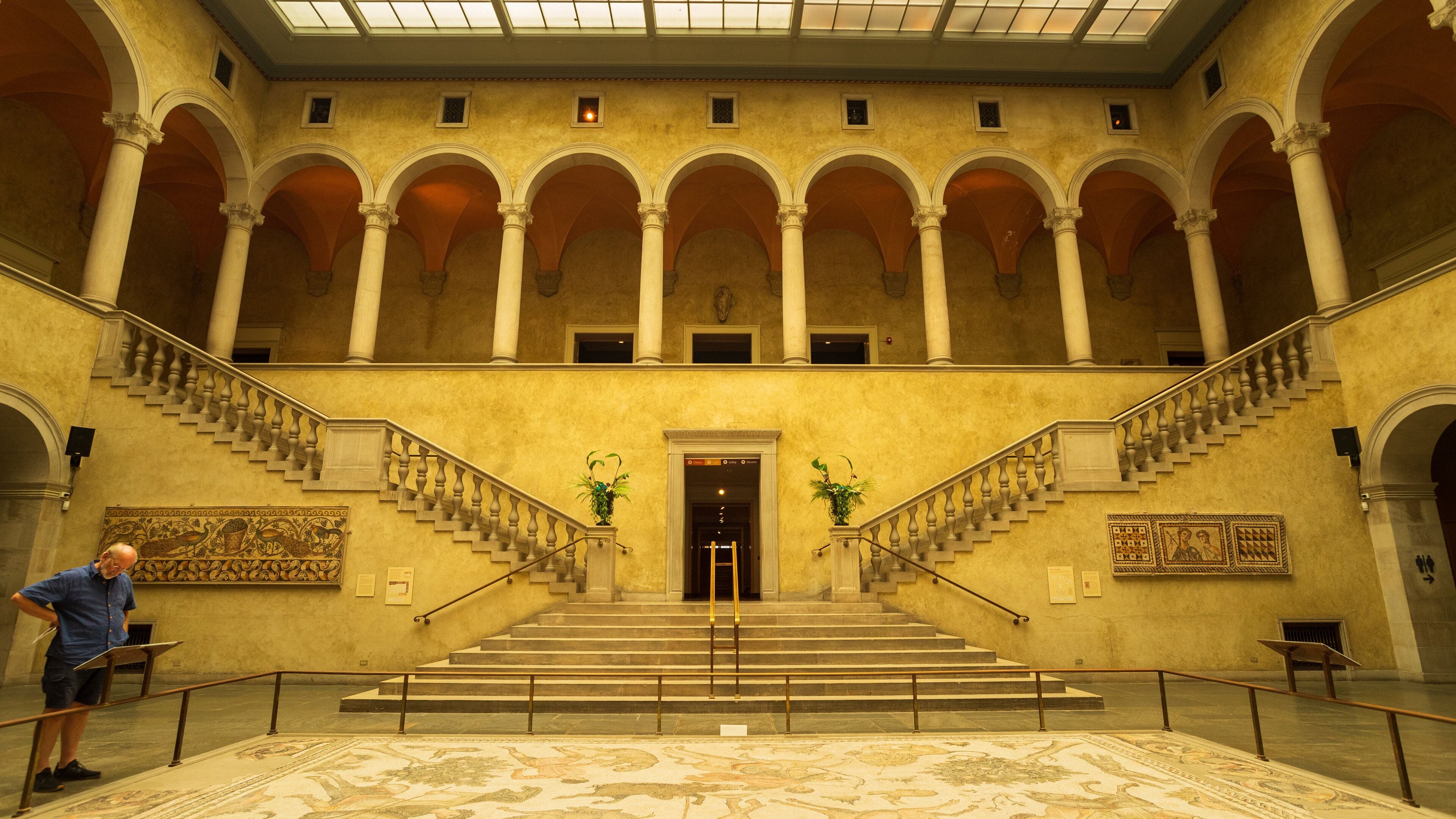 Worcester Art Museum which includes interior views and heritage elements