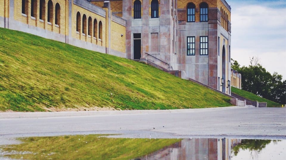 The R. C. Harris Water Treatment Plant, unlike most modern engineering structures, was also created to make an architectural statement. Fashioned in the Art Deco style, the cathedral-like structure remains one of Toronto's most admired buildings. It has been used in dozens of films and television series as a prison, clinic, or headquarters. (Wikipedia)
#Canada #Ontario #Toronto #reflection #ArtDeco #architecture #NorthAmerica #Reflections #Hometown #LikeALocal