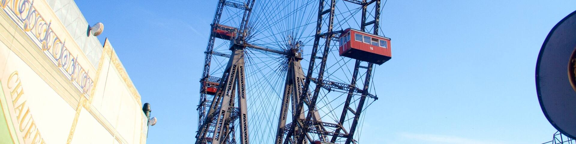 Riesenrad showing rides