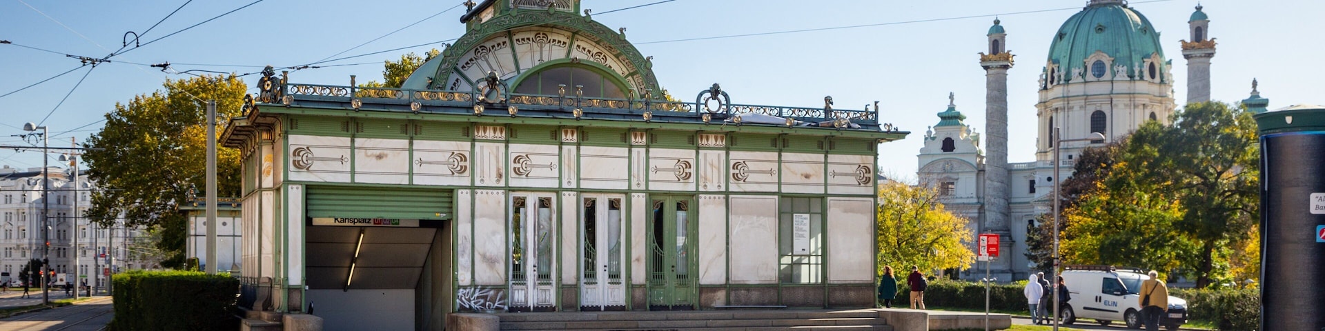 Karlsplatz Stadbahn Station which includes heritage architecture