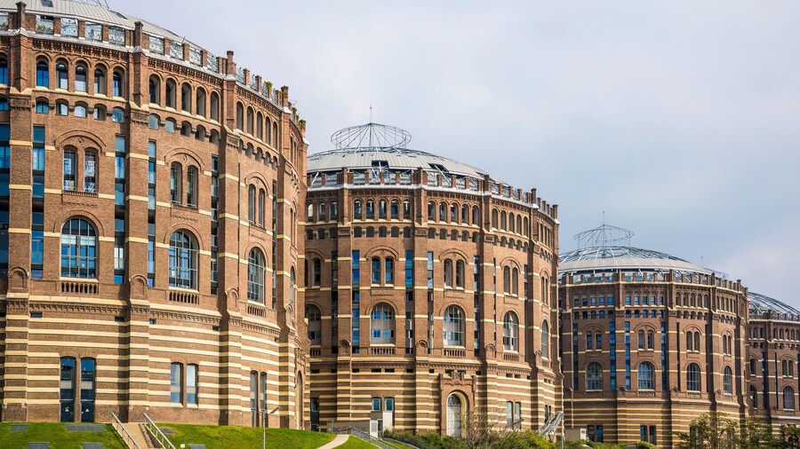 Gasometer buildings in Vienna, Austria