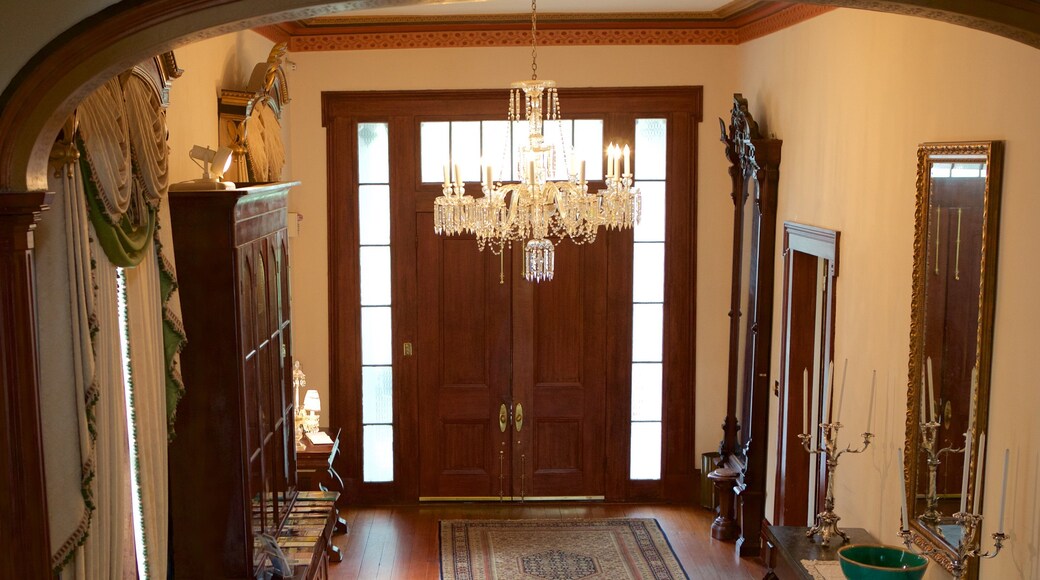 Bragg-Mitchell Mansion which includes a house and interior views