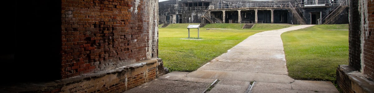 Fort Morgan which includes heritage elements and military items