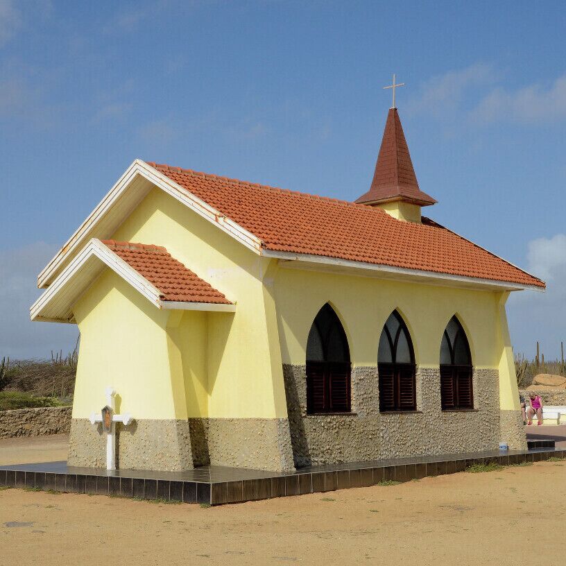 The Alto Vista chapel was built in 1952. The long winding road leading to the church is lined with white crosses marking the stations of the cross. It is a special place people use to find peace and contemplation. We visited this while on an ATV tour. in the morning it is back-lit but later in the day picture taking is more friendly.