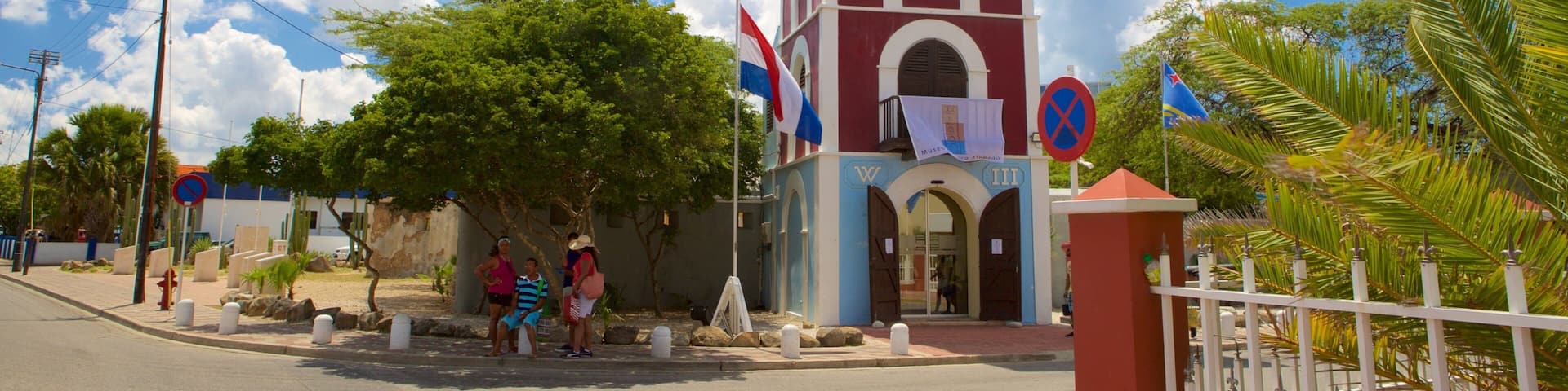 Fort Zoutman which includes heritage elements and military items