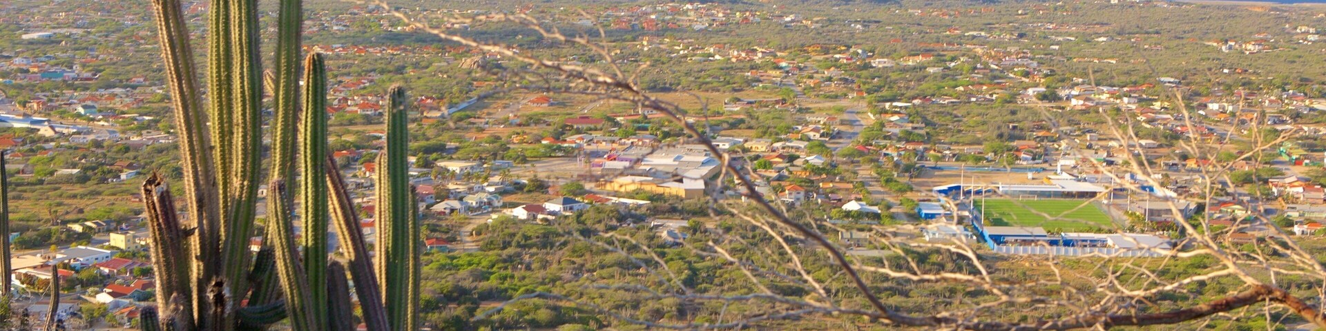 Hooiberg showing a city and general coastal views