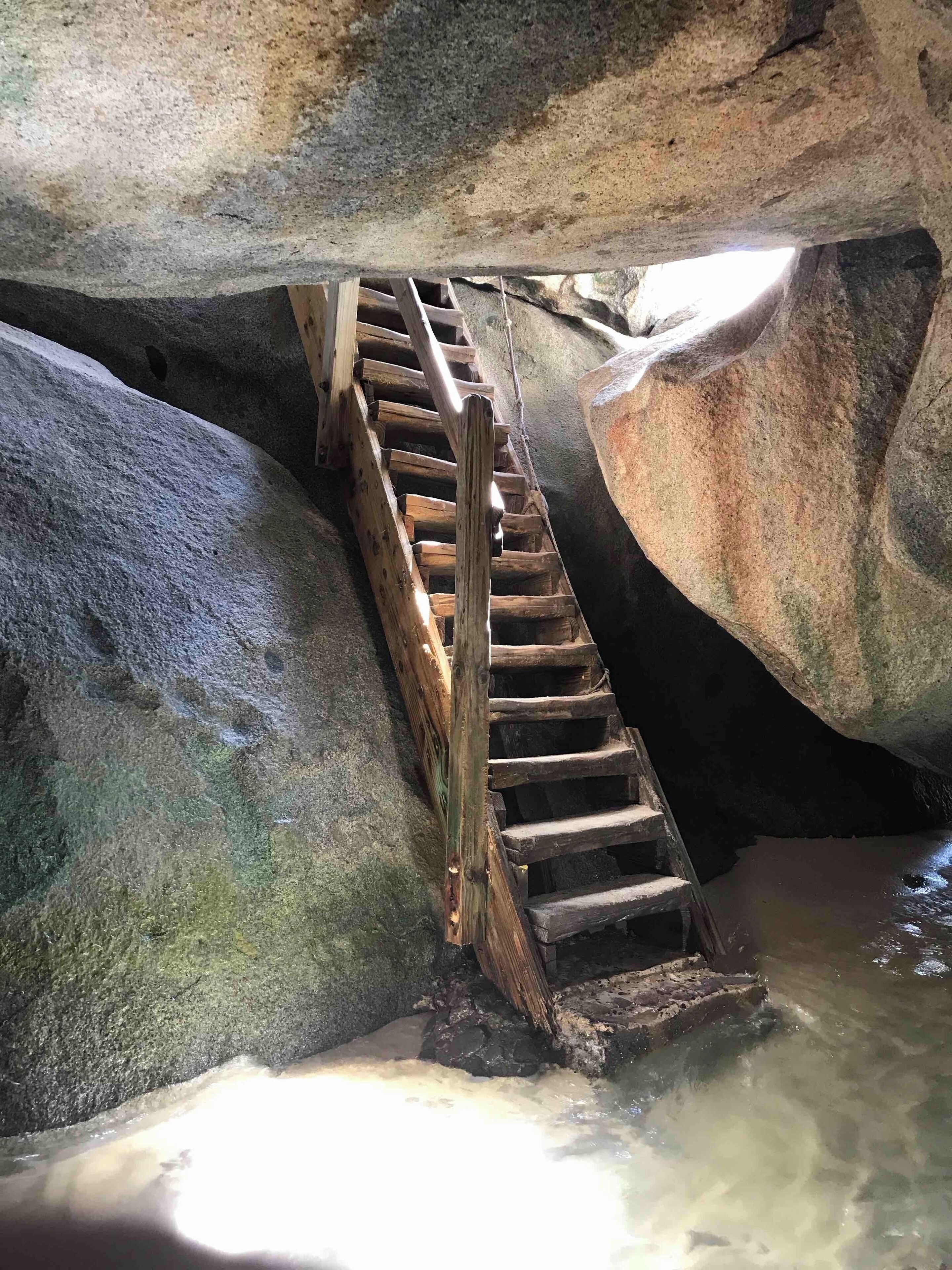 Close quarters aided by the random ladder scampering through the baths. Pretty awesome place but try to avoid the Disney cruise excursion group :/