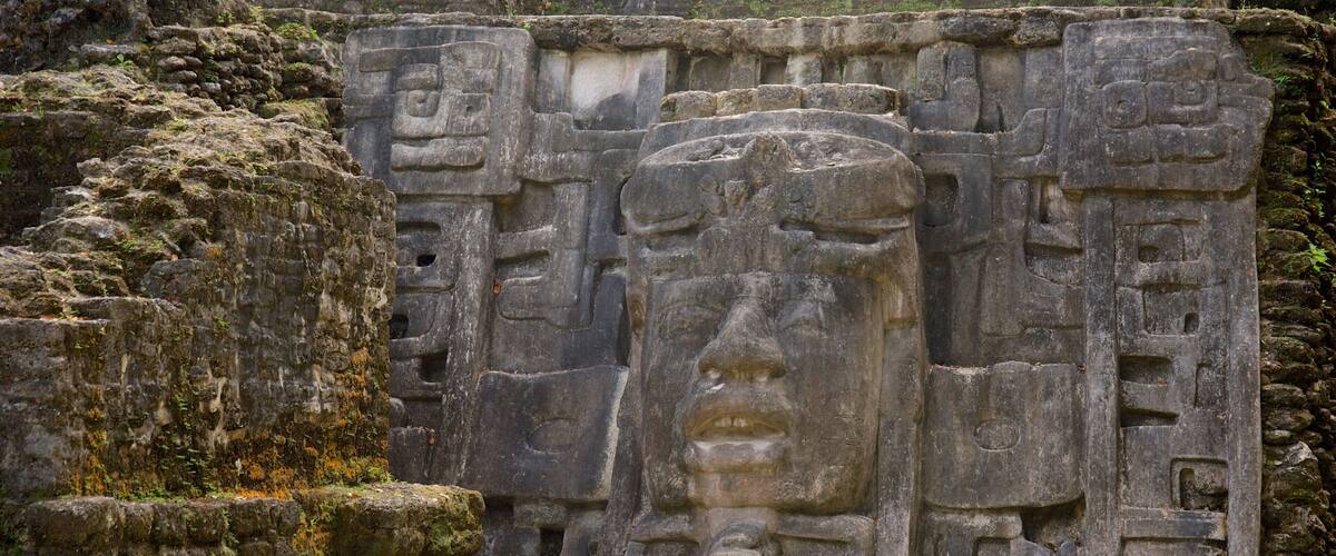 Lamanai Mayan Ruins which includes a statue or sculpture and heritage elements