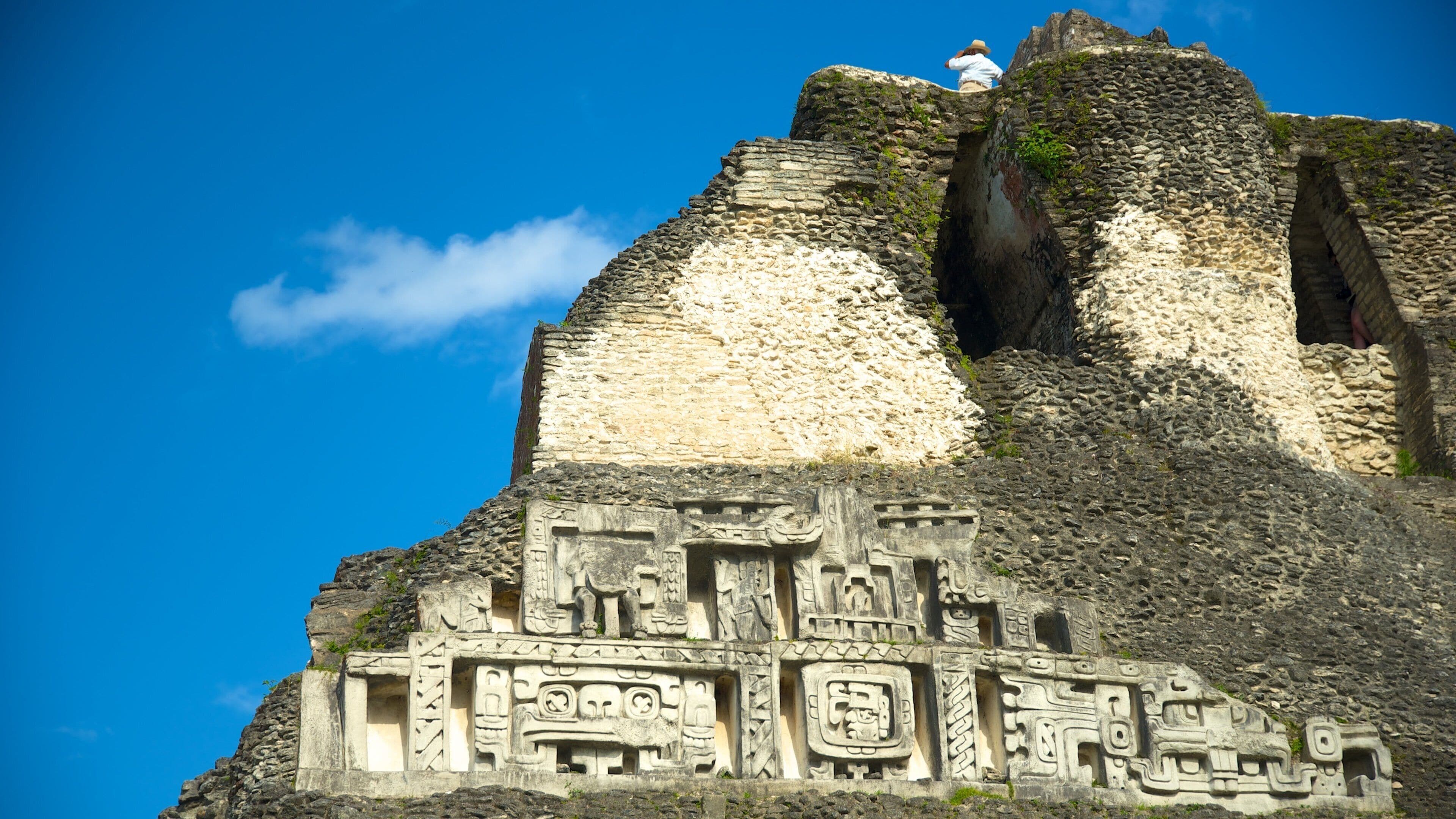 Xunantunich which includes a monument and heritage elements