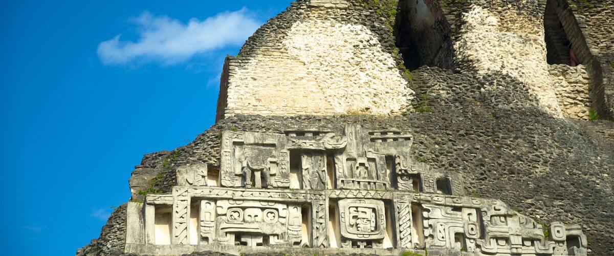 Xunantunich which includes a monument and heritage elements