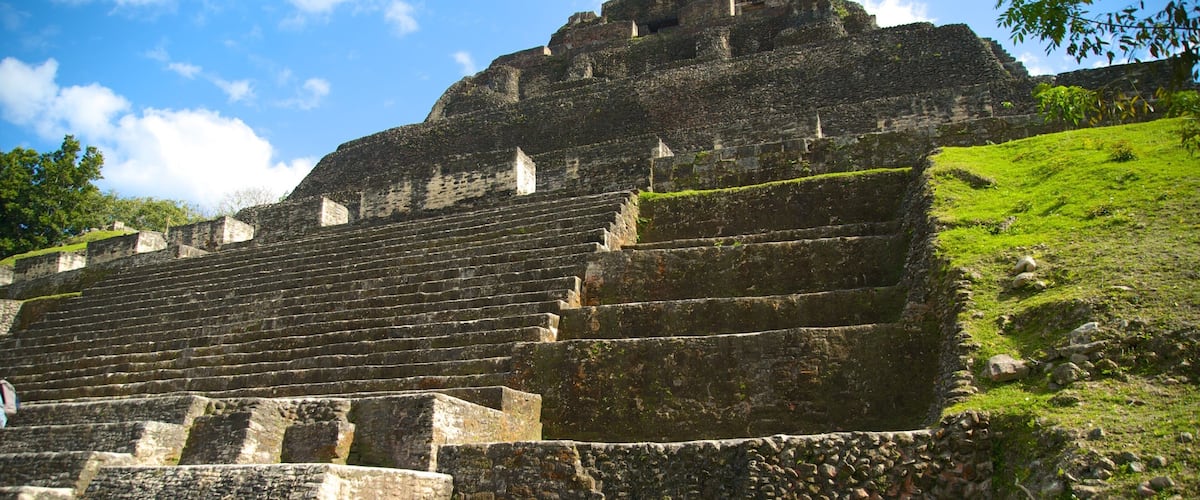 Xunantunich Mayan Ruins which includes heritage elements and indigenous culture