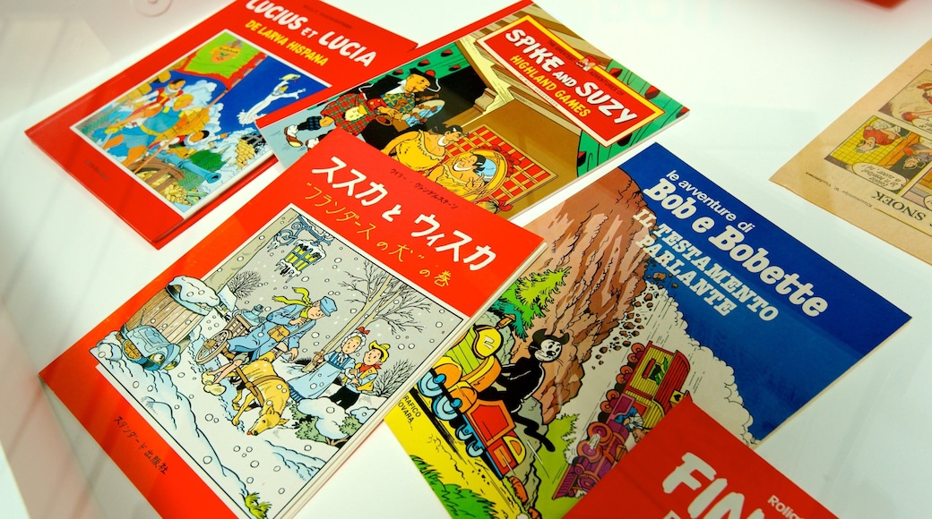 Centre Belge de la Bande Dessinée mettant en vedette signalisation