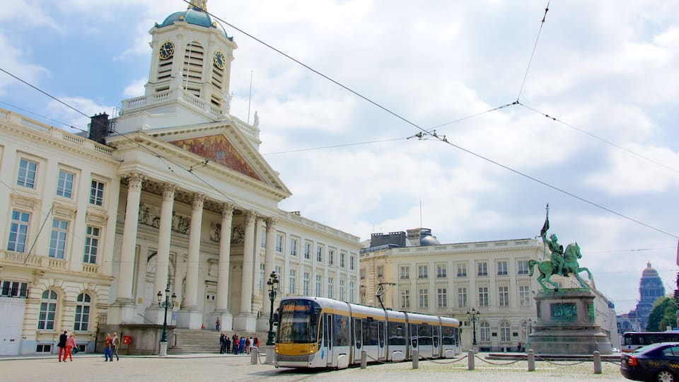Royal Palace of Brussels featuring heritage architecture, a castle and a city