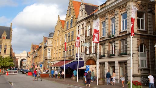 Ypres Market Square showing a square or plaza and heritage architecture