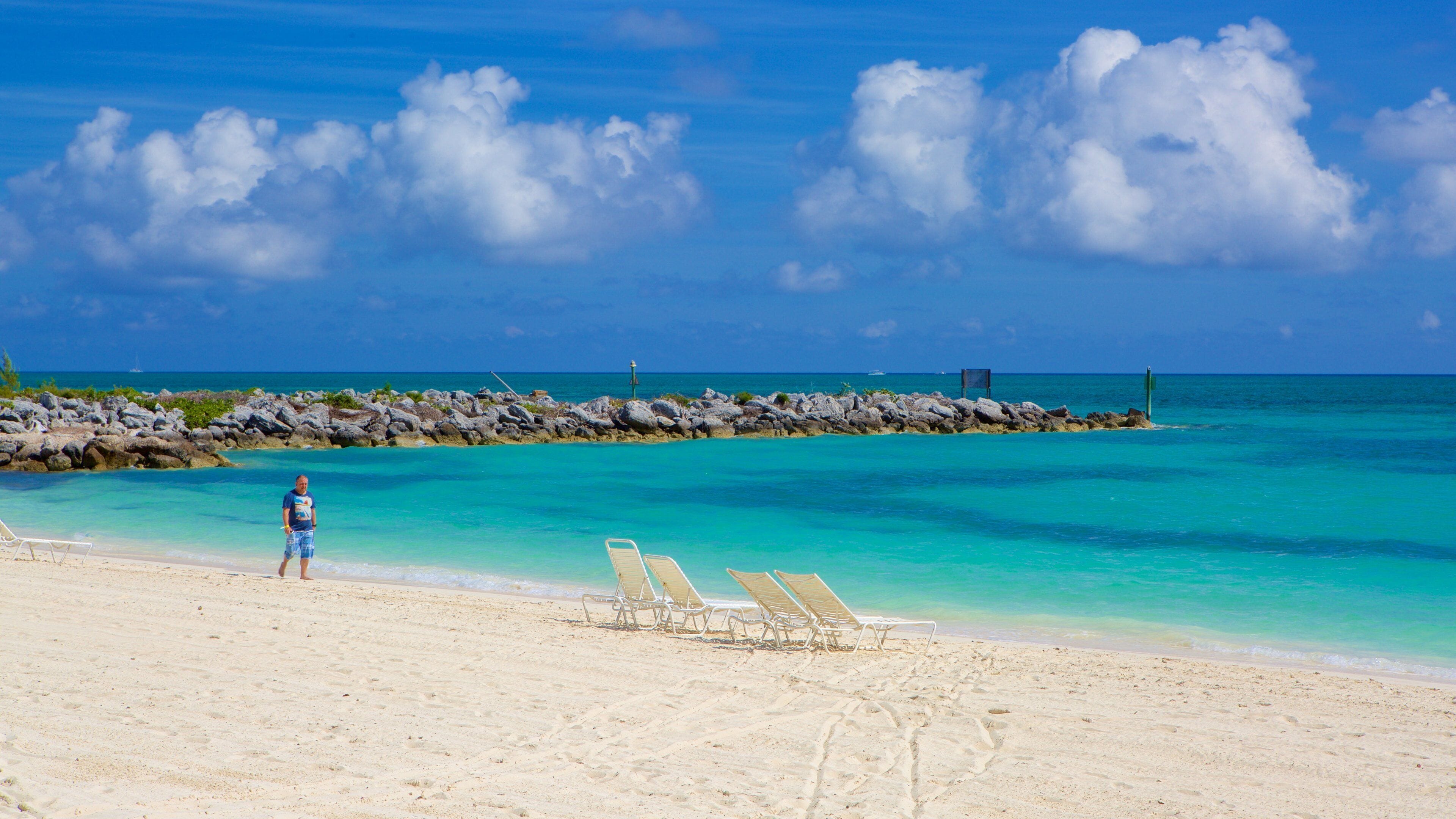 Lucaya Beach featuring a beach, general coastal views and rugged coastline