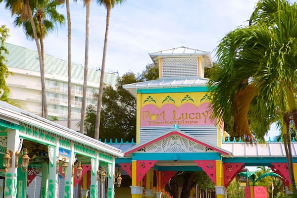 Port Lucaya Marketplace showing signage