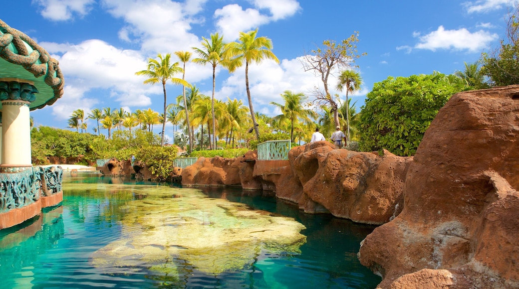 Aquaventure som inkluderer innsjø og karusell