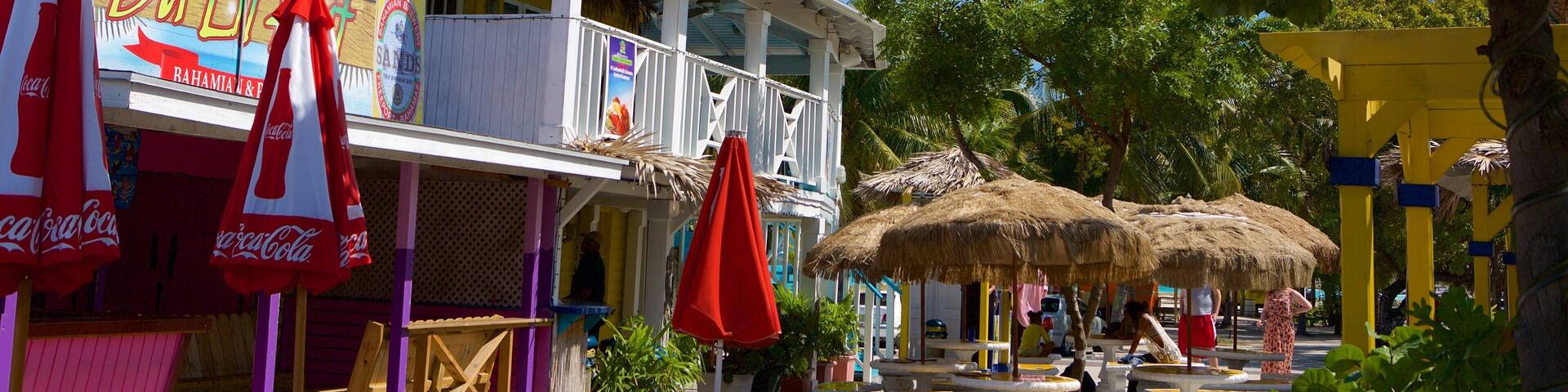 Arawak Cay which includes outdoor eating and cafe lifestyle