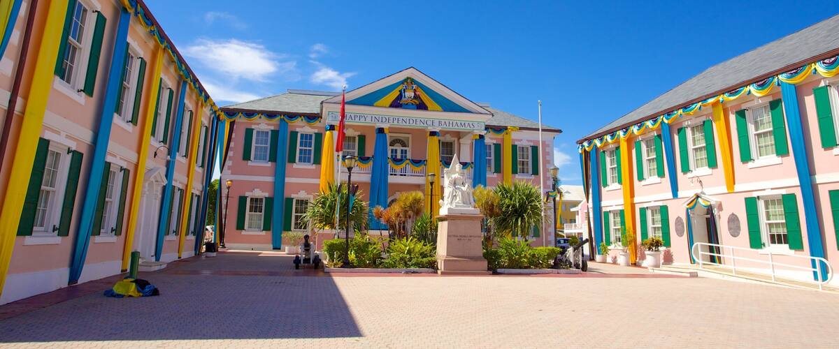 Casa del Parlamento mostrando un edificio administrativo, un parque o plaza y una ciudad