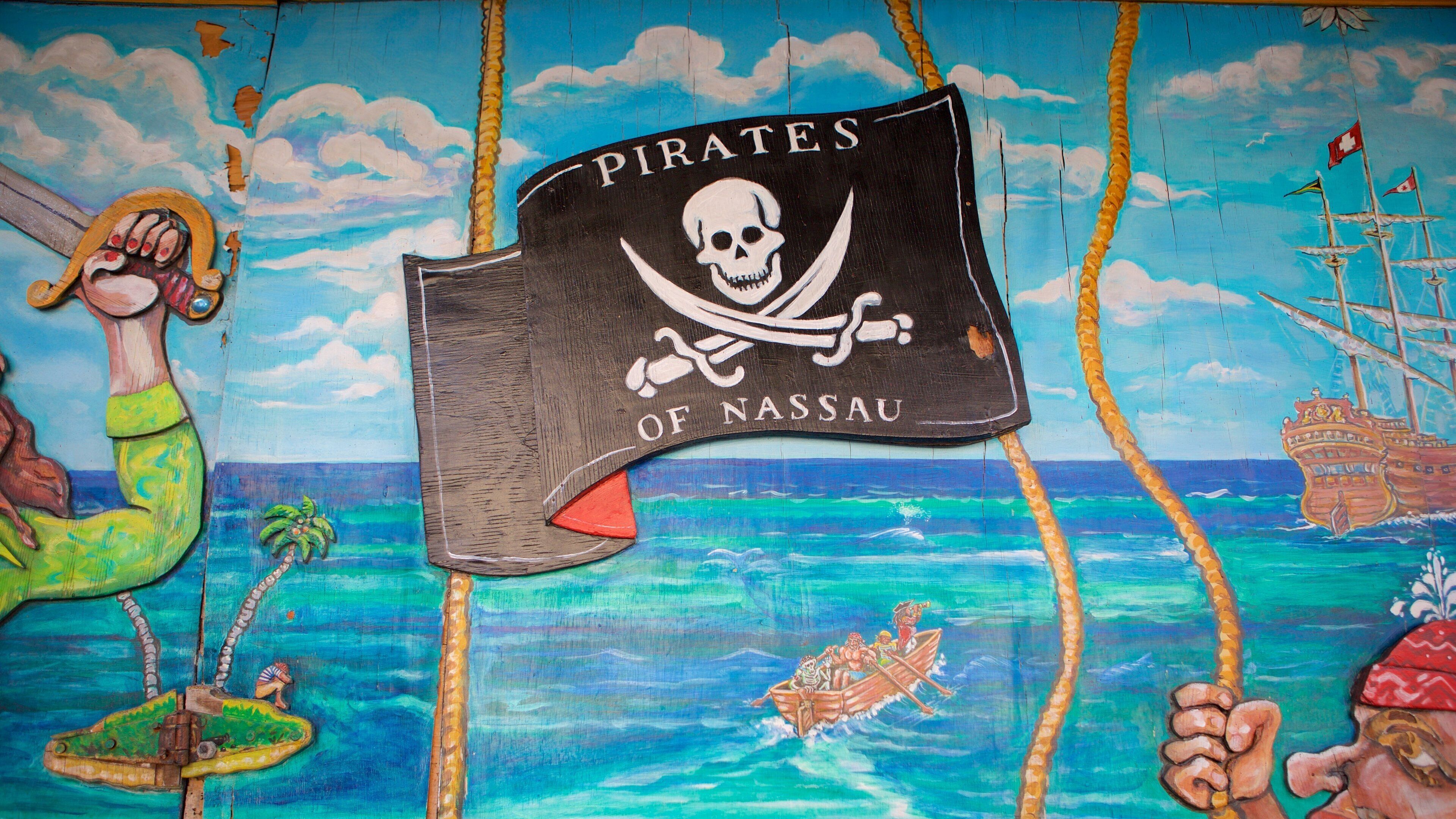 Pirates of Nassau Museum which includes outdoor art