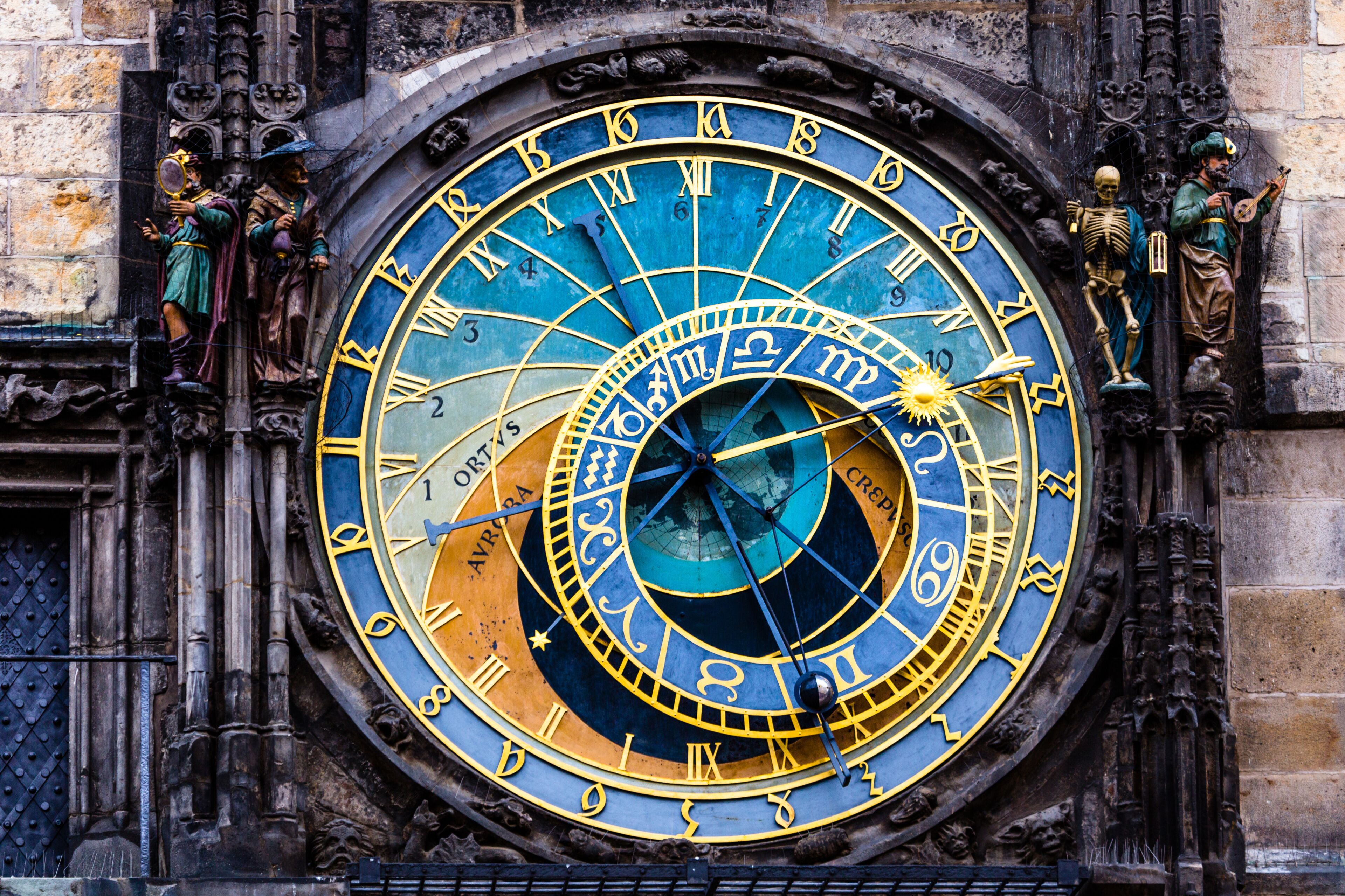 Detail of the Prague Astronomical Clock in the Old Town,Prague