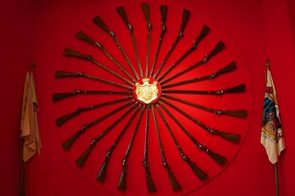 Palais Lobkowicz qui includes vues intérieures et articles militaires