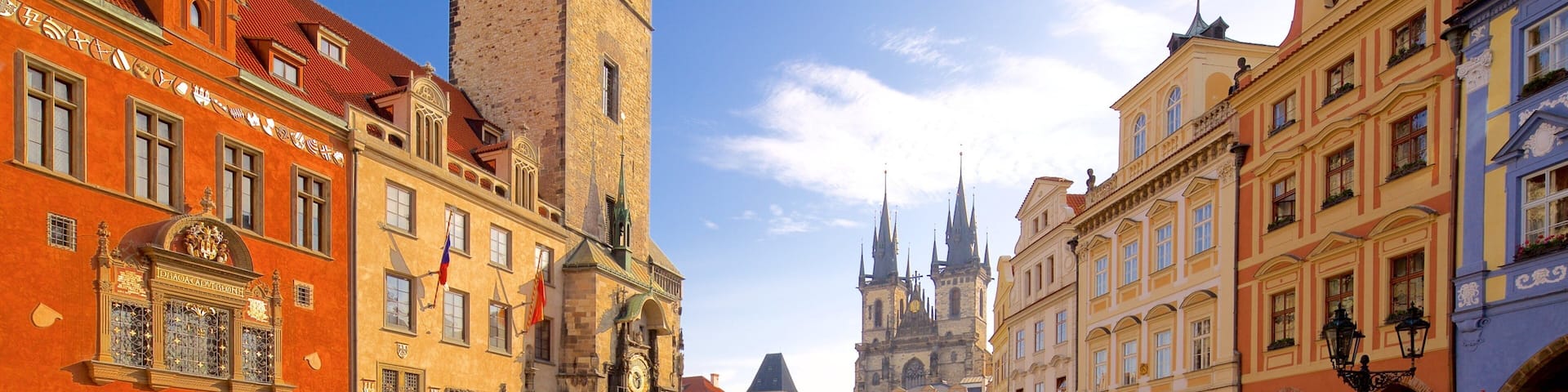 Old Town Hall Tower which includes a square or plaza and a city