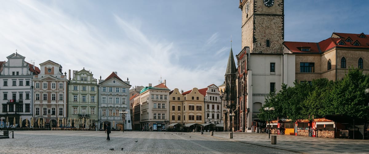Old Town Hall Tower featuring heritage architecture, a city and a square or plaza