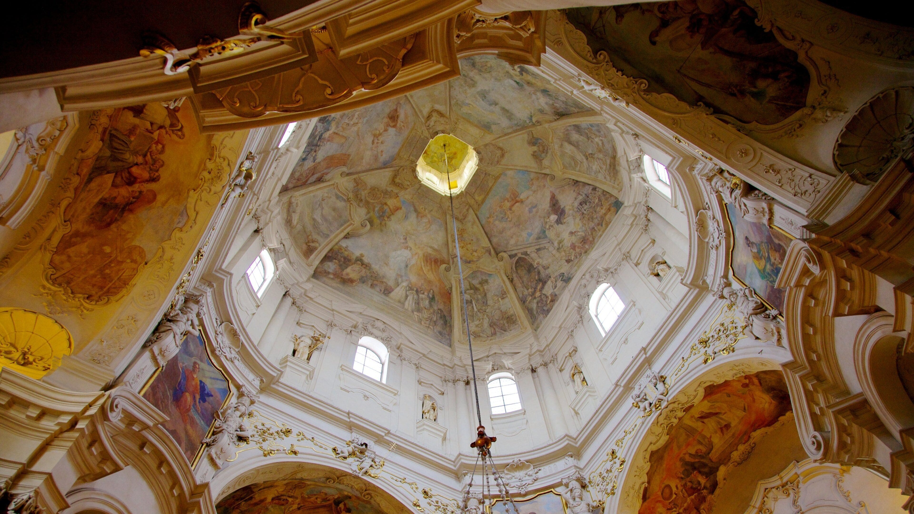 St. Nicholas Church at the Old Town Square showing interior views, heritage architecture and religious aspects