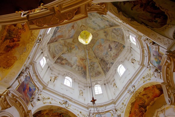 St. Nicholas Church at the Old Town Square showing interior views, heritage architecture and religious aspects