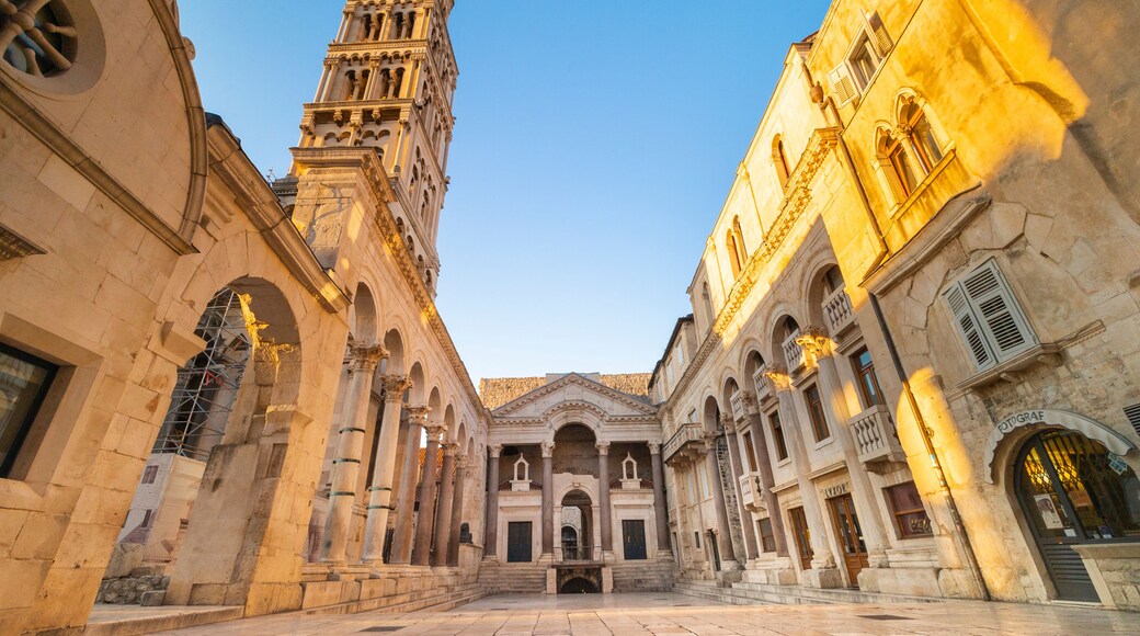 Croatian Split in a tourist season.