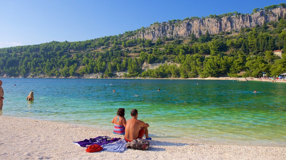 Kasuni Beach which includes general coastal views and a beach as well as a couple