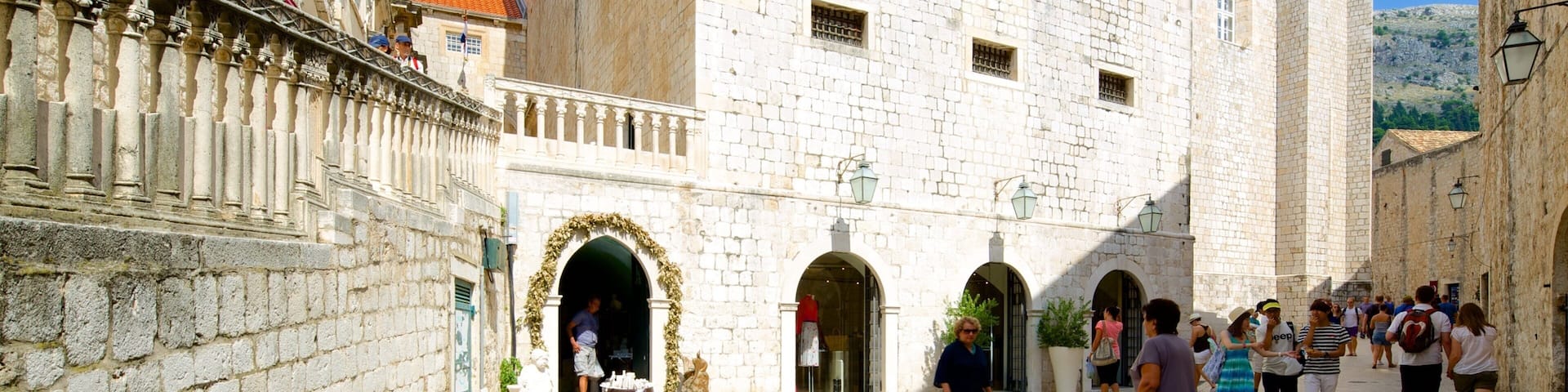 Dominican Monastery showing heritage architecture as well as a small group of people