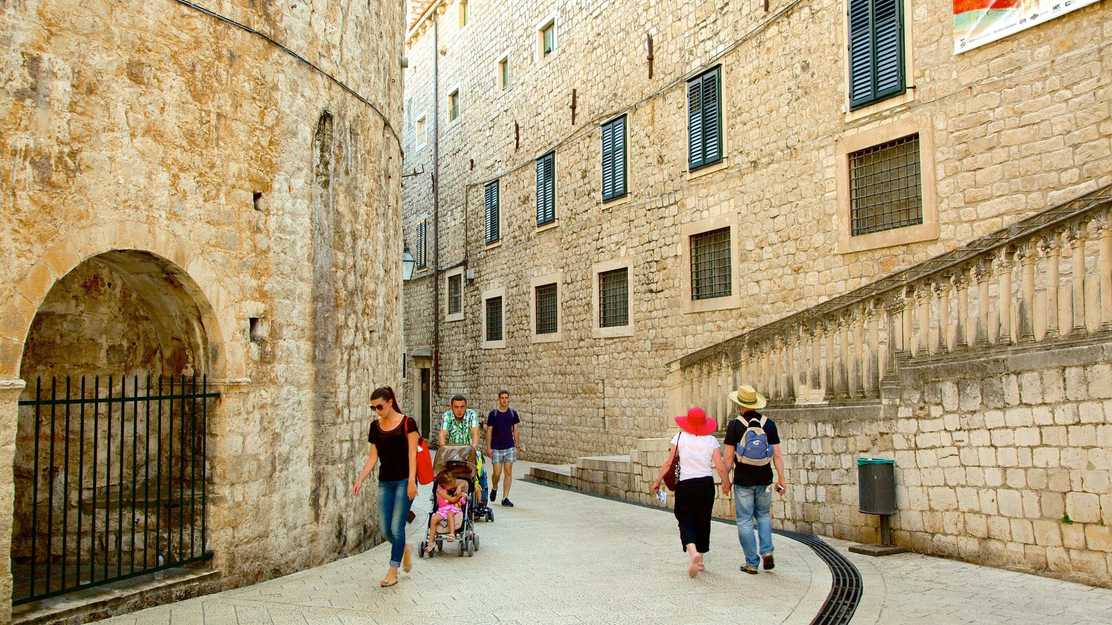 Dominican Monastery which includes heritage architecture as well as a small group of people