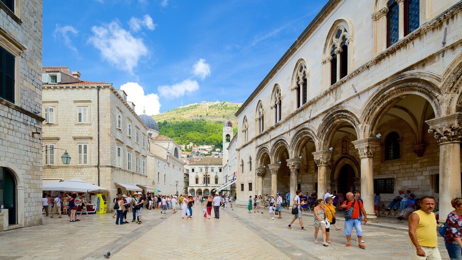 Rector\'s Palace which includes a square or plaza and heritage architecture