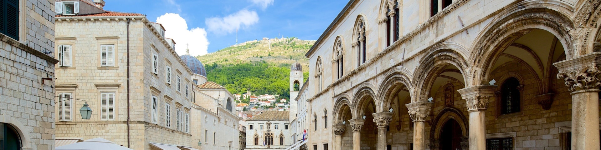 Rector\'s Palace which includes a square or plaza and heritage architecture