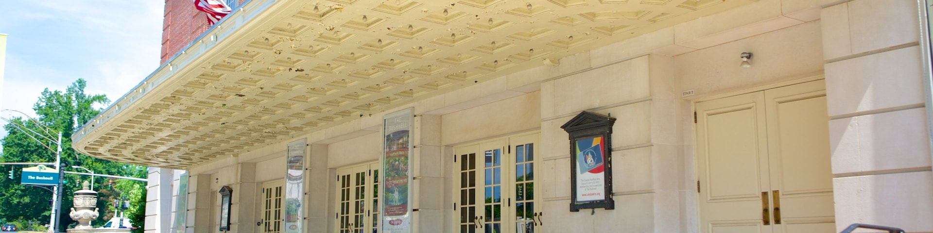 Bushnell Center for the Performing Arts which includes theater scenes and street scenes