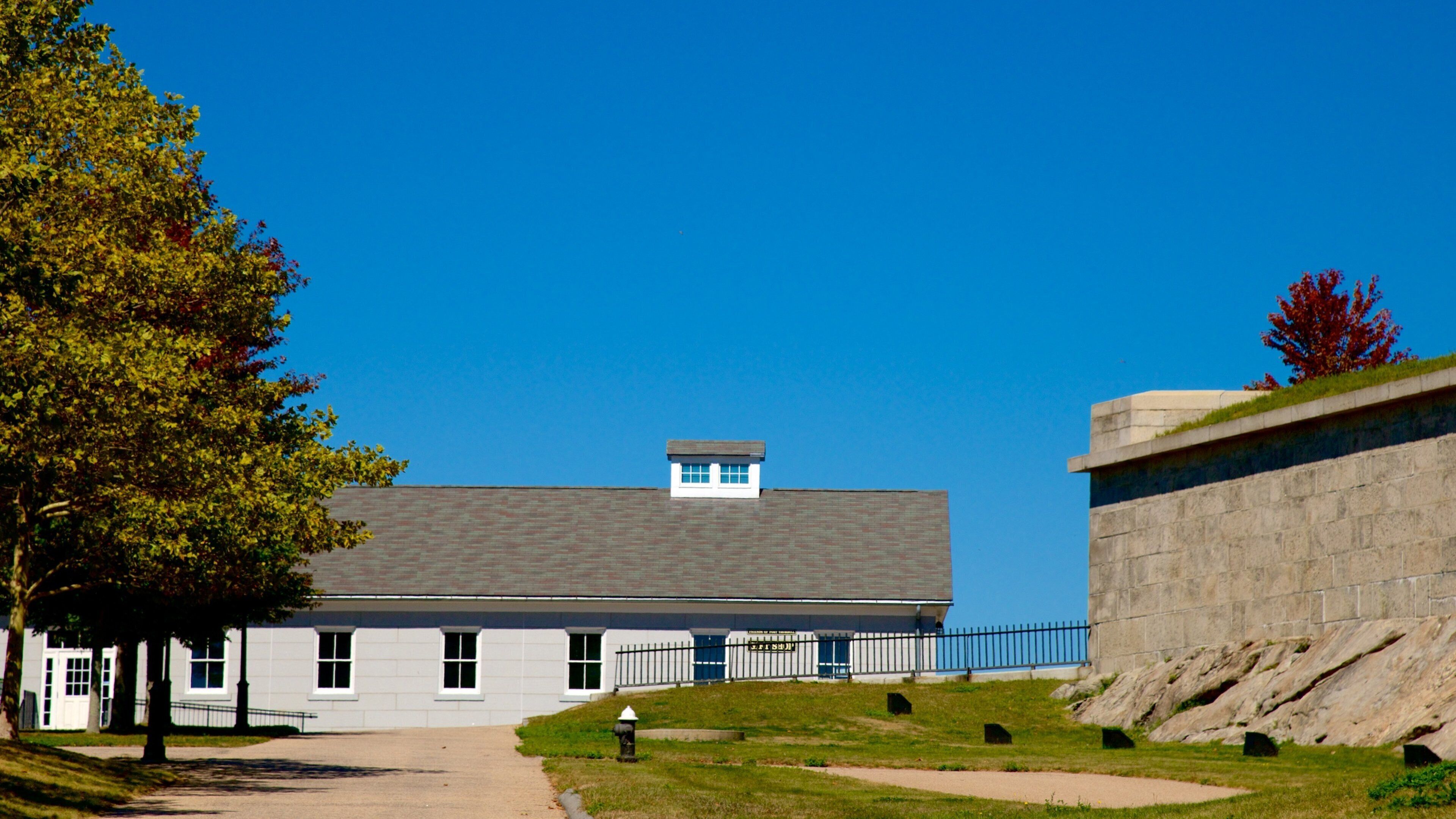Fort Trumbull statspark som inkluderer park