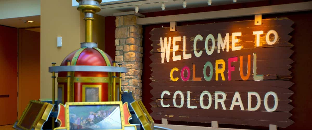History Colorado featuring interior views and signage