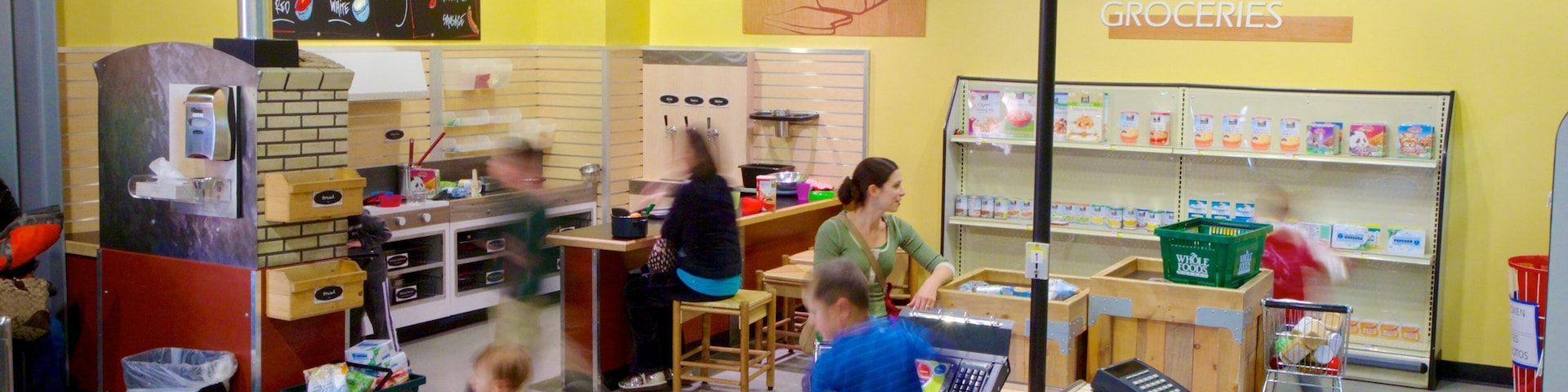 Children\'s Museum of Denver which includes interior views as well as children