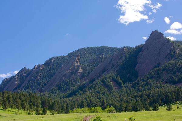 Chautauqua Park og byder på bjerge