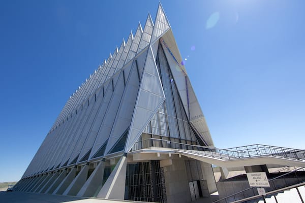 US Air Force Academy featuring modern architecture