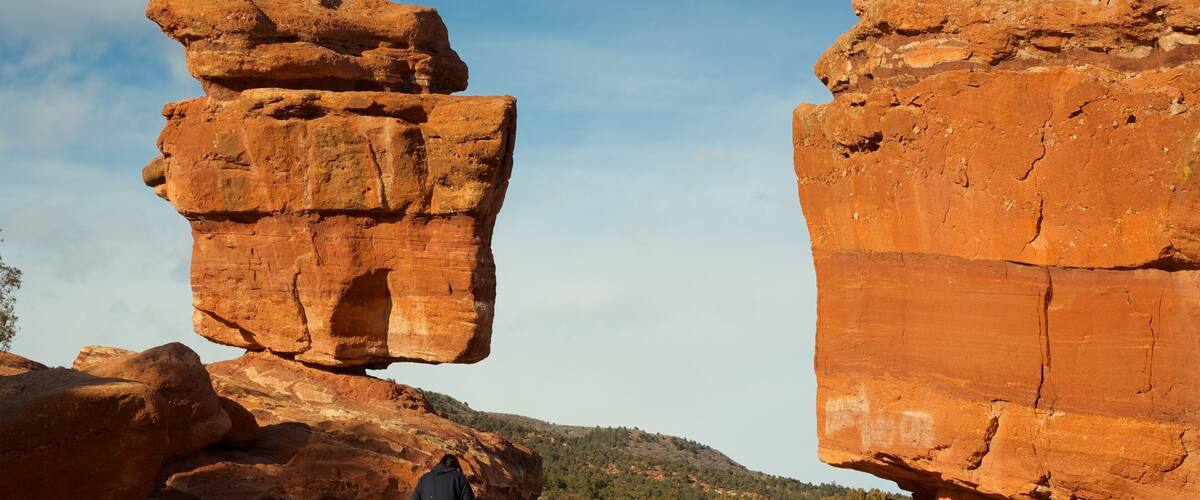 Colorado featuring hiking or walking, a gorge or canyon and desert views