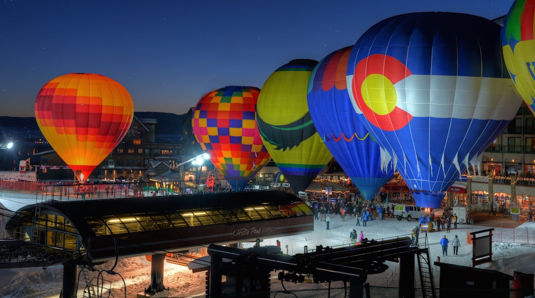 Steamboat Ski Resort showing ballooning