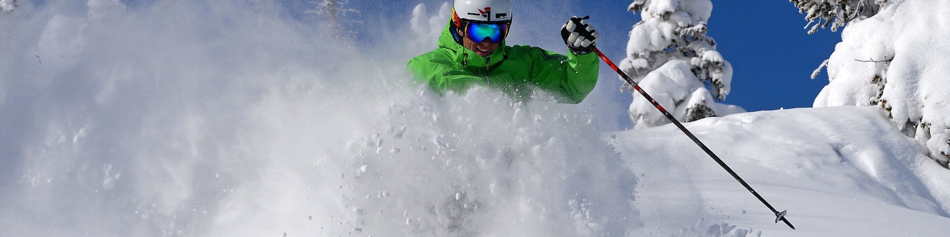 Steamboat Ski Resort showing snow skiing and snow as well as an individual male