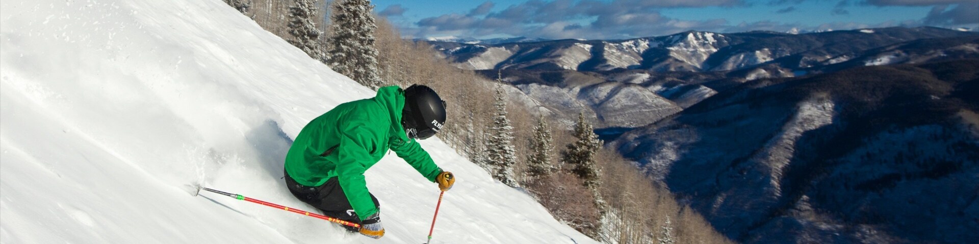 Aspen Highlands which includes snow skiing and snow as well as an individual male